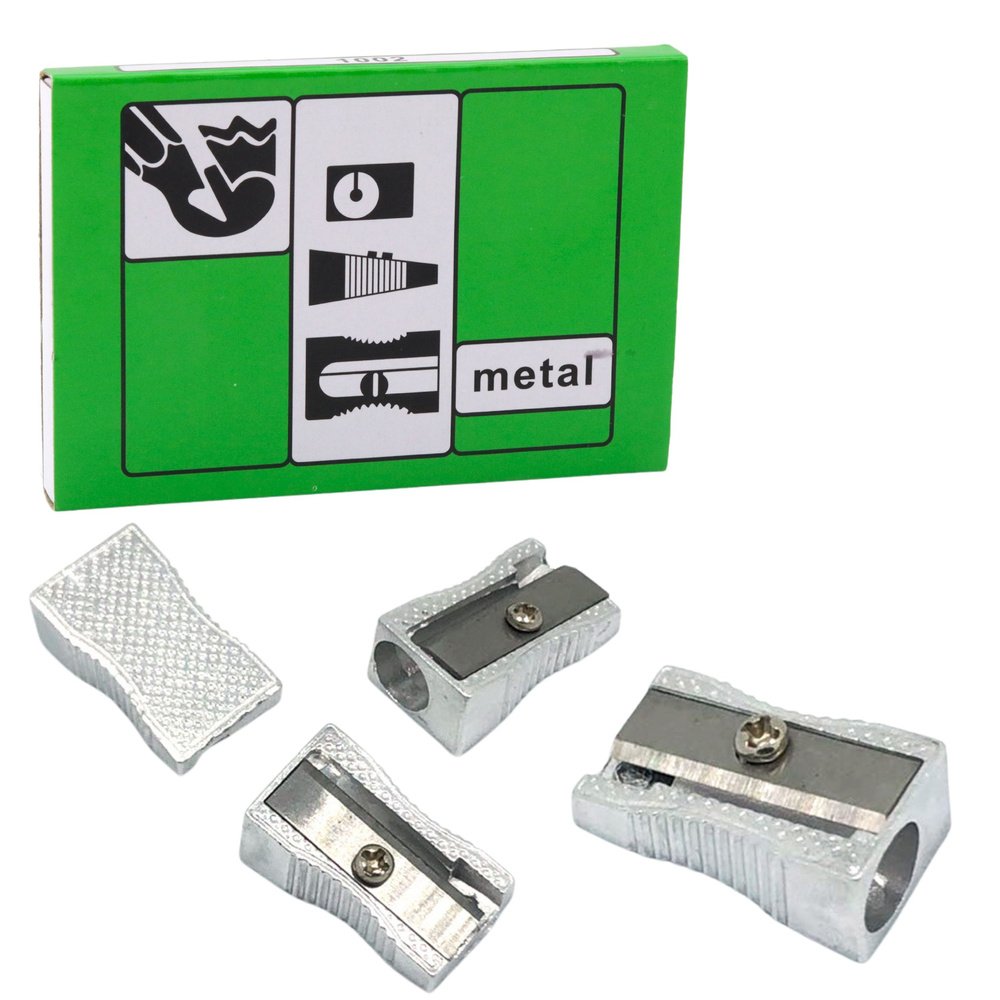 Kompaktiškas metalinis drožtukas 2.5x1 cm
