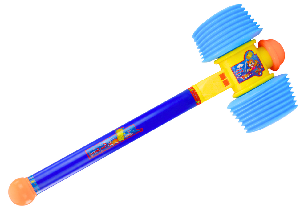 Žaislinis plaktukas 60 cm, mėlynas, minkštas