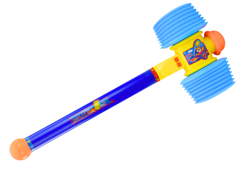 Žaislinis plaktukas 60 cm, mėlynas, minkštas