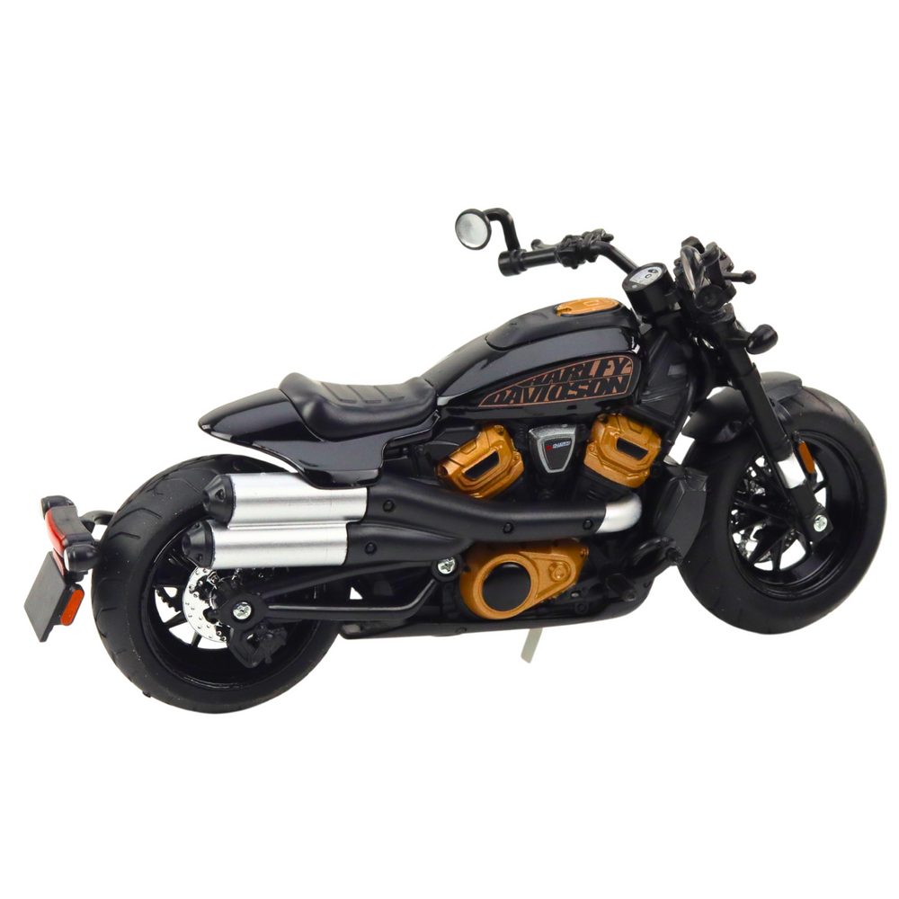 Metalinis chopper motociklas 1:12 su šviesomis ir garsais