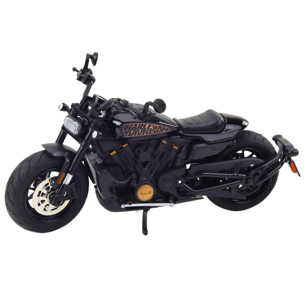 Metalinis chopper motociklas 1:12 su šviesomis ir garsais