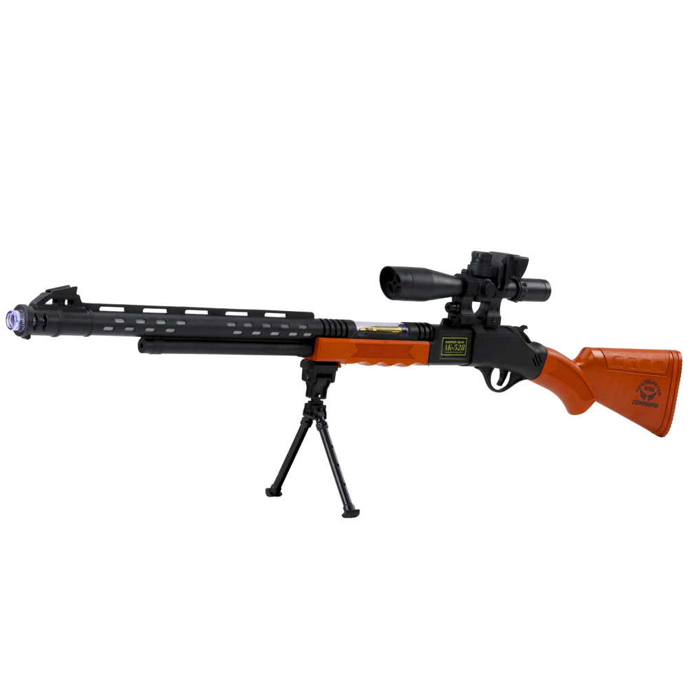 Žaislinis šautuvas ak-528 su šviesos ir garso efektais 1