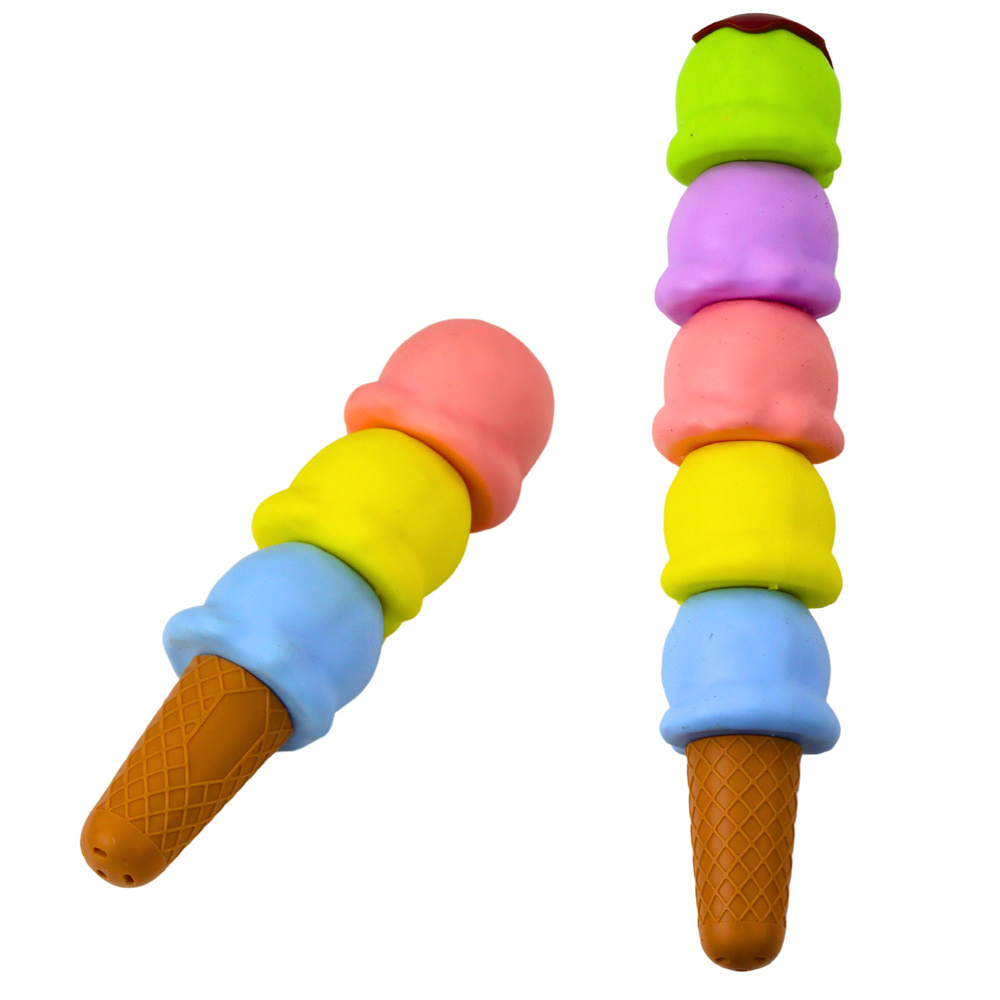 Žymeklių rinkinys ledų formos, 5 pastelinių spalvų, 18 cm