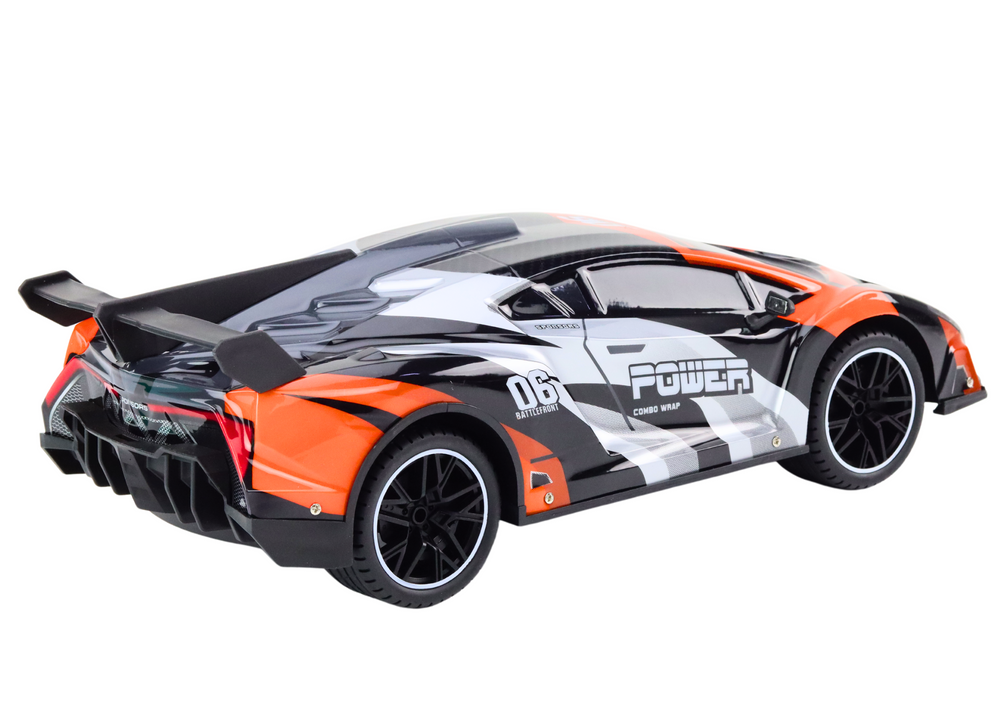 Mašinėlė rc 1:10 orange speed ​​up to 25 km/h