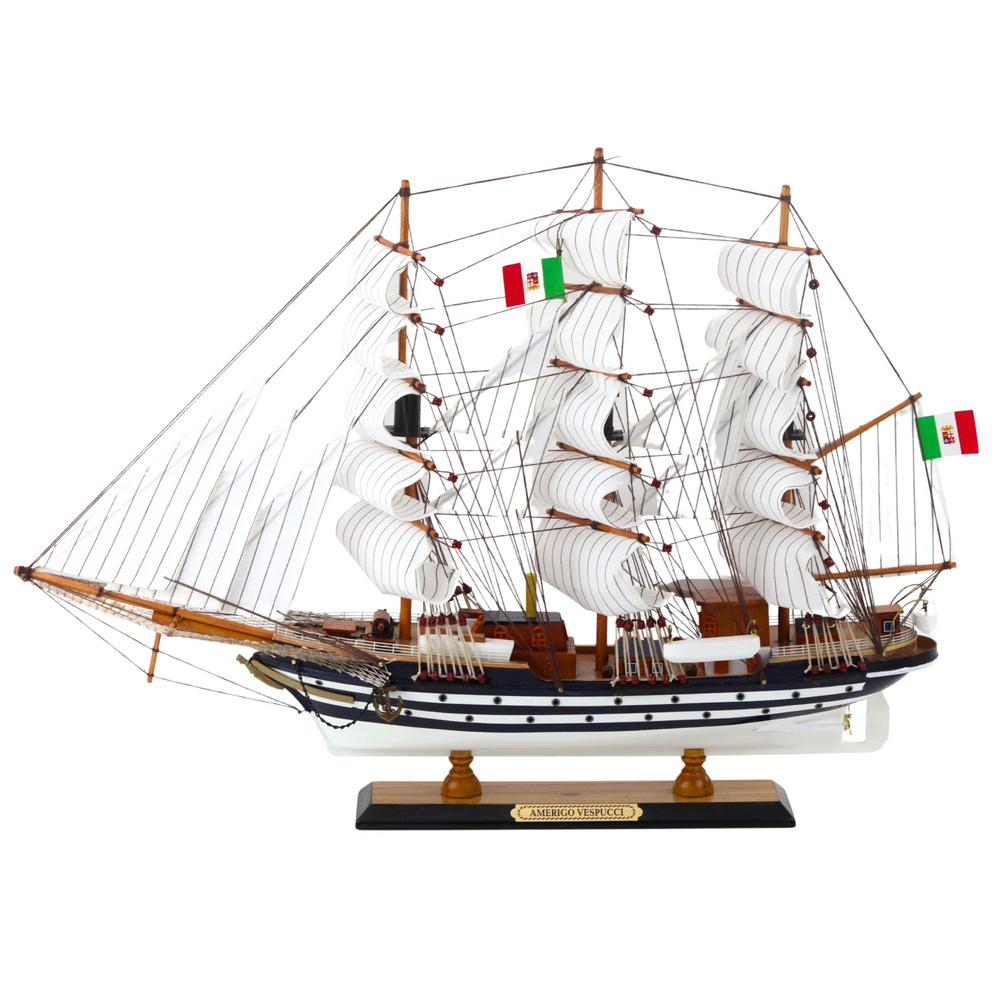 Kolekcinis burlaivio modelis „amerigo vespucci“ 64x46 cm