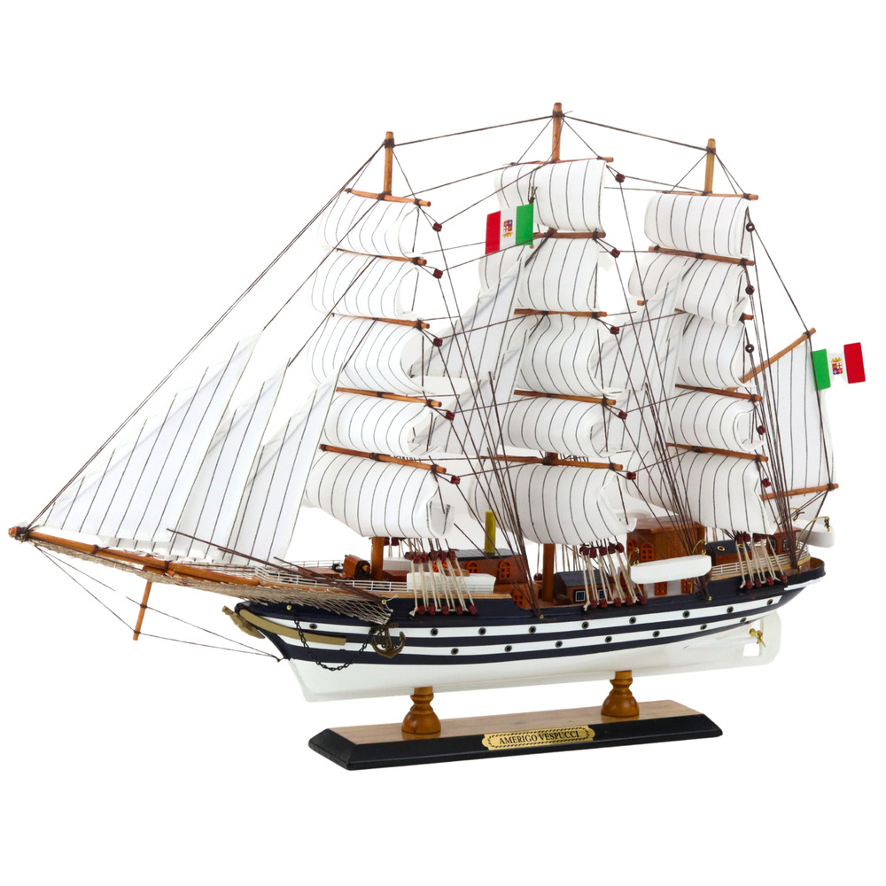 Kolekcinis burlaivio modelis „amerigo vespucci“ 64x46 cm