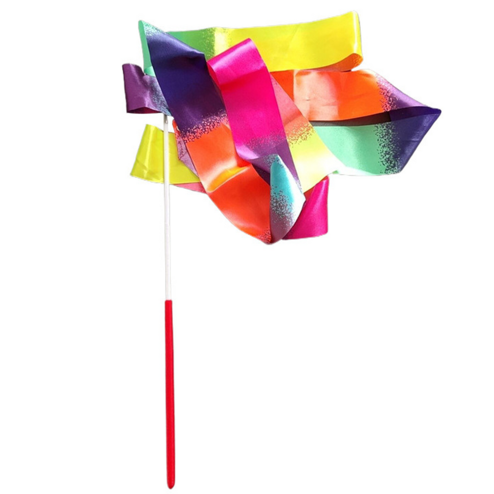 Spalvinga gimnastikos juosta 205 x 5 cm