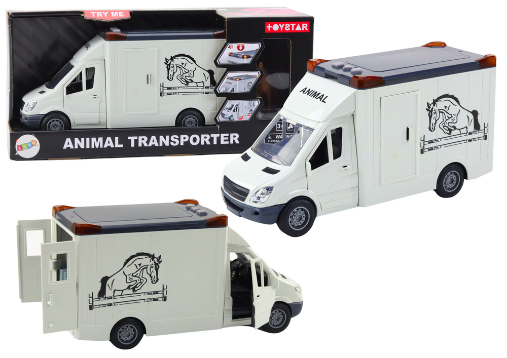 Žaislinė arklių transporto priemonė su šviesomis ir garsais