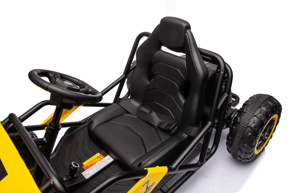 Vienvietis vaikiškas elektromobilis buggy a8812, oranžinis