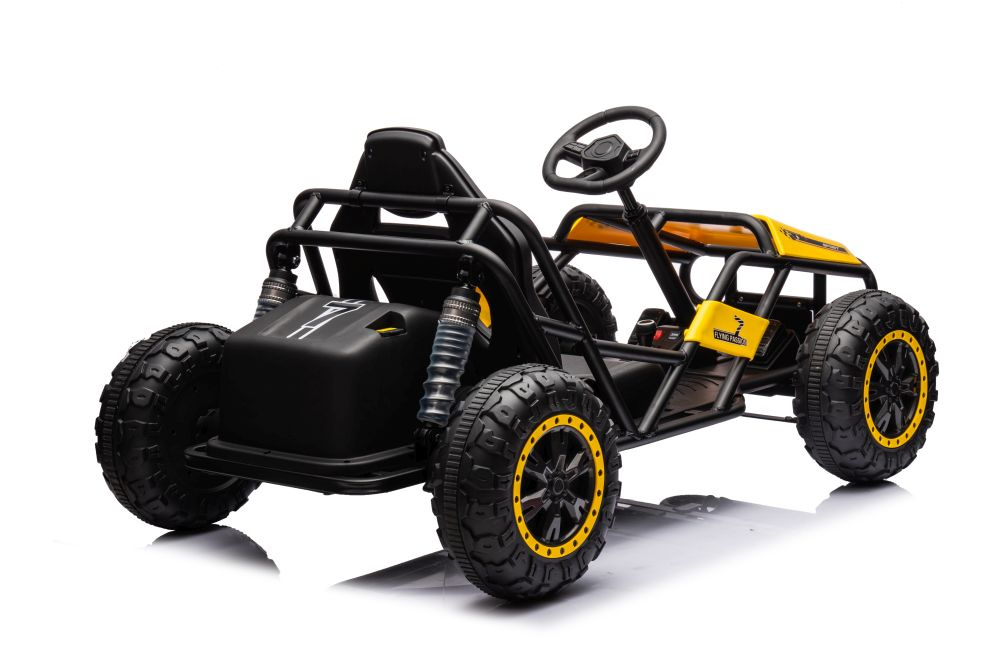 Vienvietis vaikiškas elektromobilis buggy a8812, oranžinis