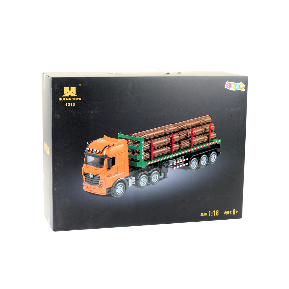 Nuotoliniu būdu valdoma medienos pervežimo mašina hui na toys 9ch 1:18