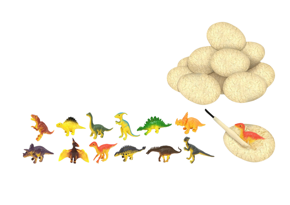 Dinozaurų kiaušinių rinkinys su stalo žaidimu