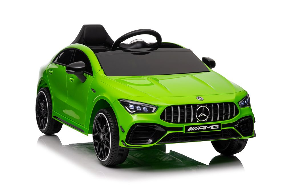 Akumuliatorinis automobilis mercedes cla 45s amg žalias 4x4