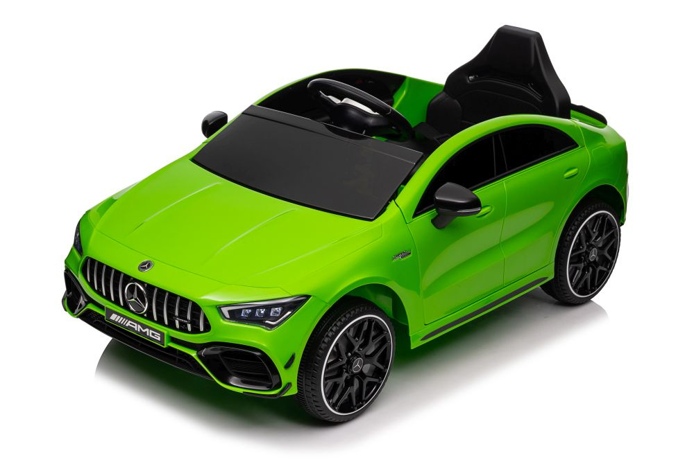 Akumuliatorinis automobilis mercedes cla 45s amg žalias 4x4