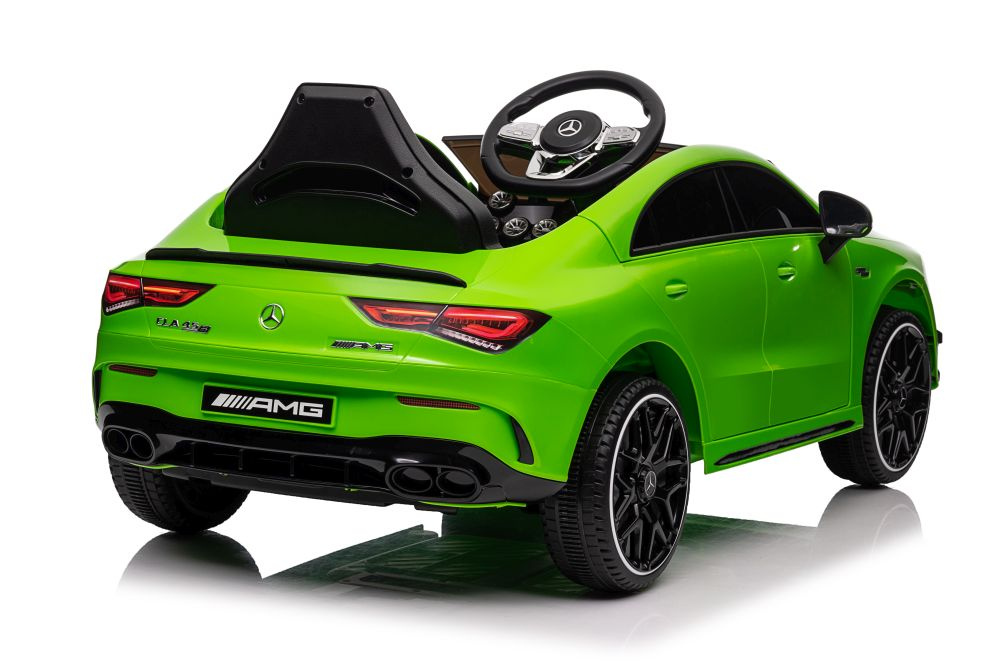 Akumuliatorinis automobilis mercedes cla 45s amg žalias 4x4