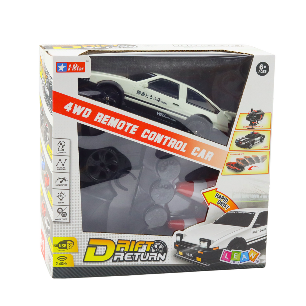 Nuotoliniu būdu valdomas driftinis automobilis rc 4wd