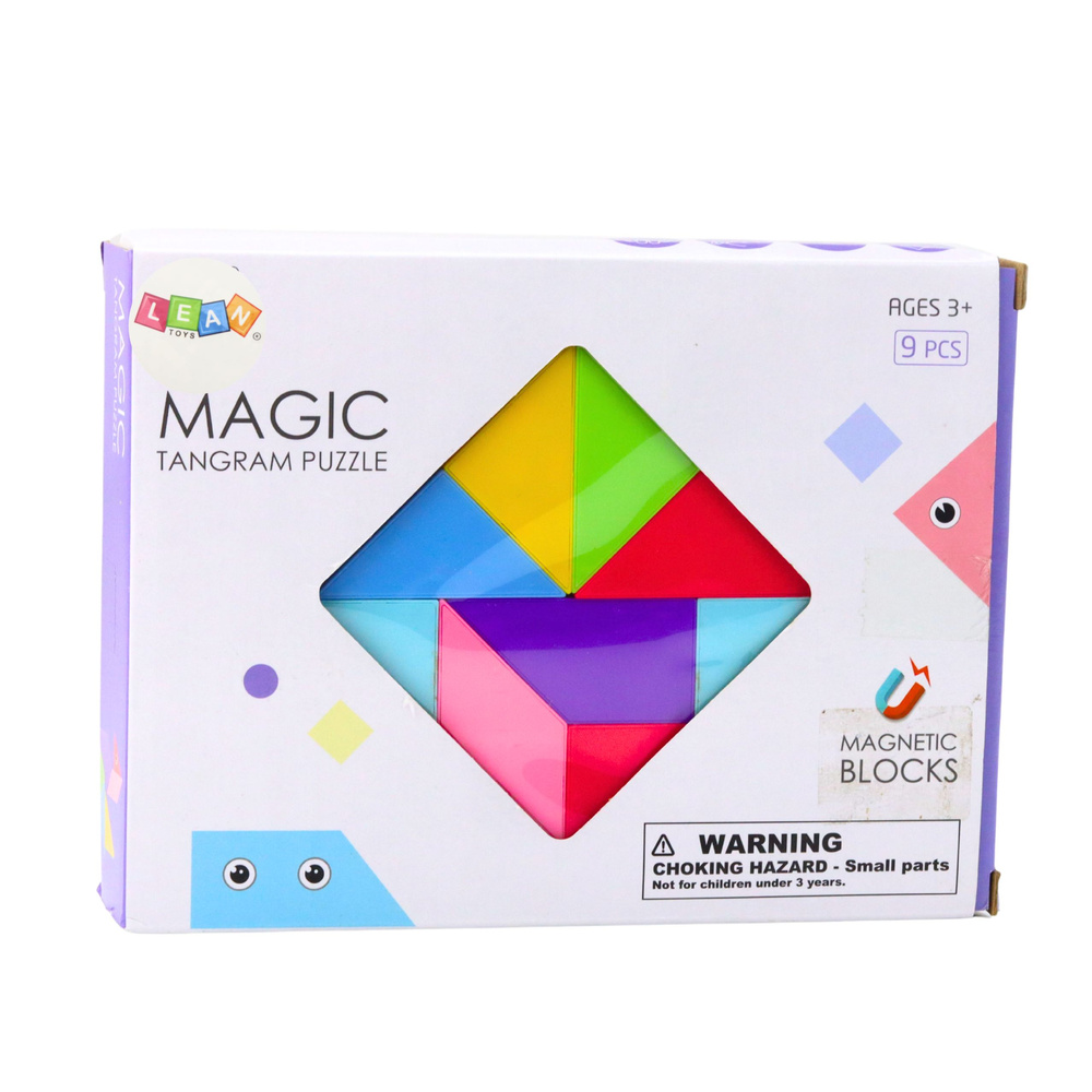 Magnetiniai tangram blokeliai, 9 vnt. 3