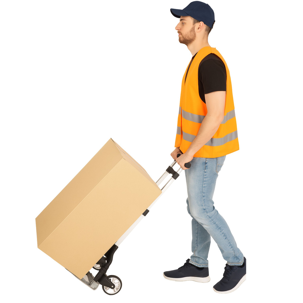Aliuminis sulankstomas transportavimo vežimėlis, 70 kg