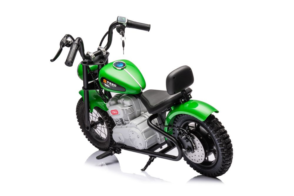 Akumuliatorinis motociklas a9902 36v žalias