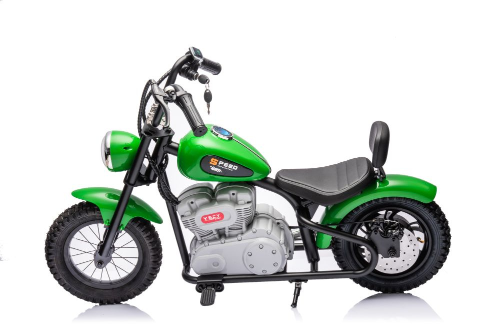 Akumuliatorinis motociklas a9902 36v žalias