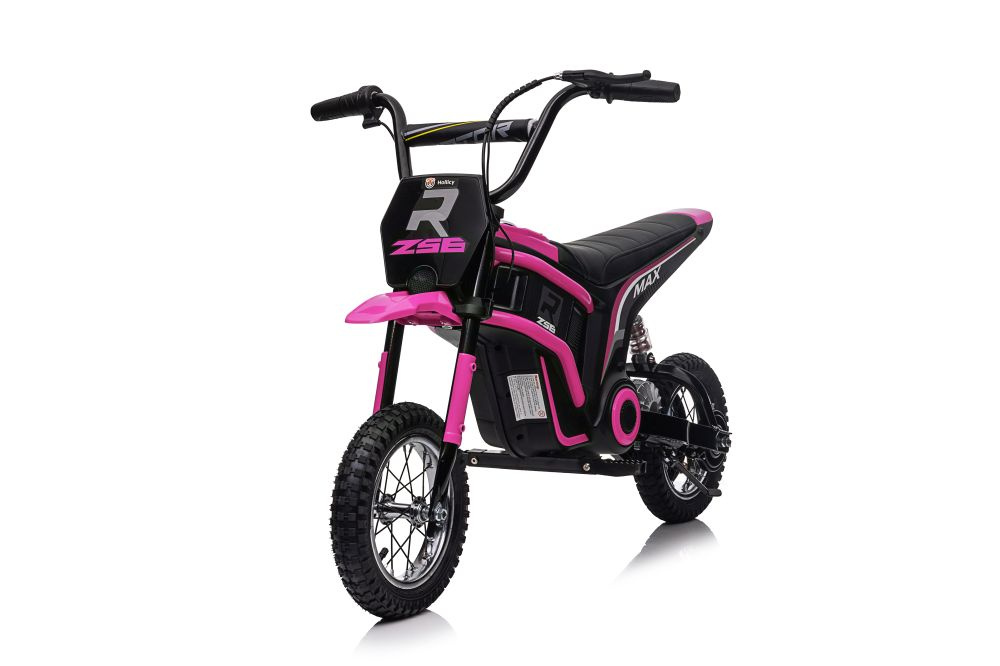 Rožinis sx2328 elektrinis vaikiškas krosinis dviratis