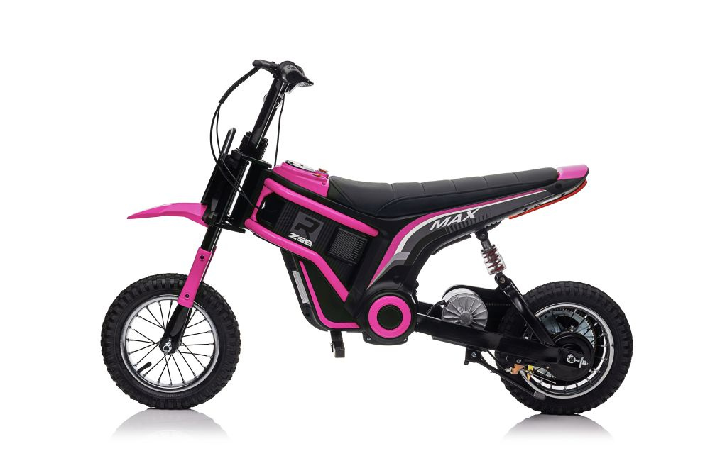 Rožinis sx2328 elektrinis vaikiškas krosinis dviratis