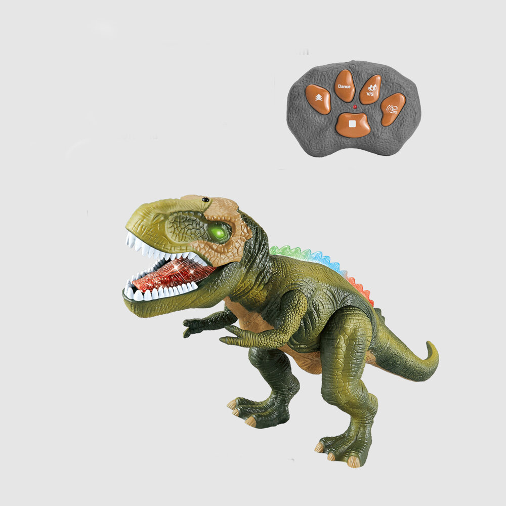 Nuotoliniu būdu valdomas t-rex dinozauras su šviesomis ir garsais