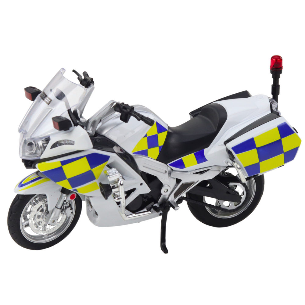 Policijos motociklas iš metalo su šviesomis ir garsu 1:12