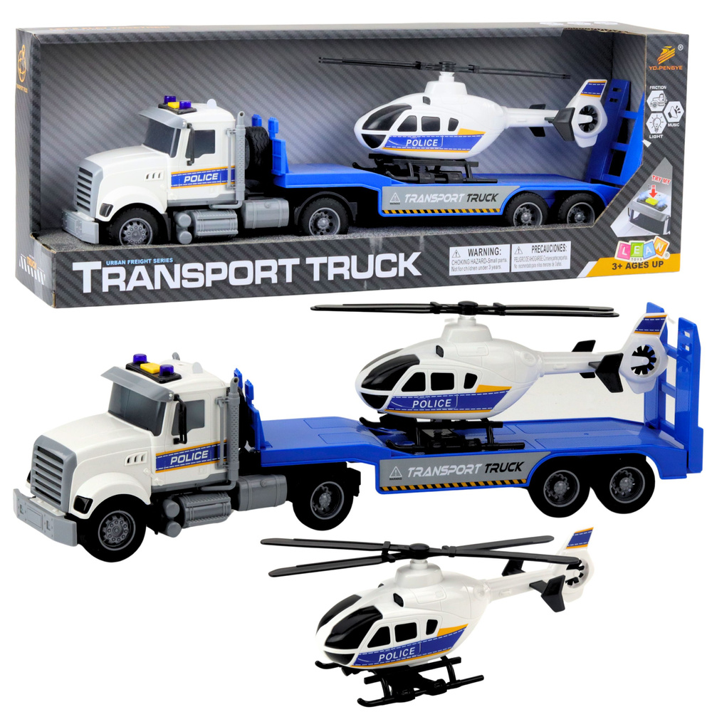 Policijos transportavimo sunkvežimis su sraigtasparniu, 46x14x9 cm