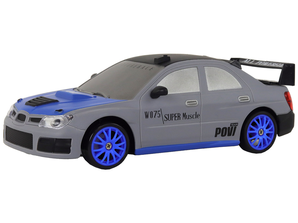 Pilkas r/c sportinis automobilis 1:24 – keičiamų ratų komplektas