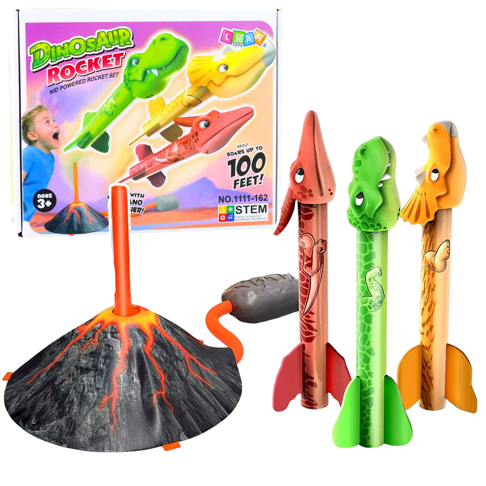 Žaislinis dinozaurų paleidėjas 22 cm