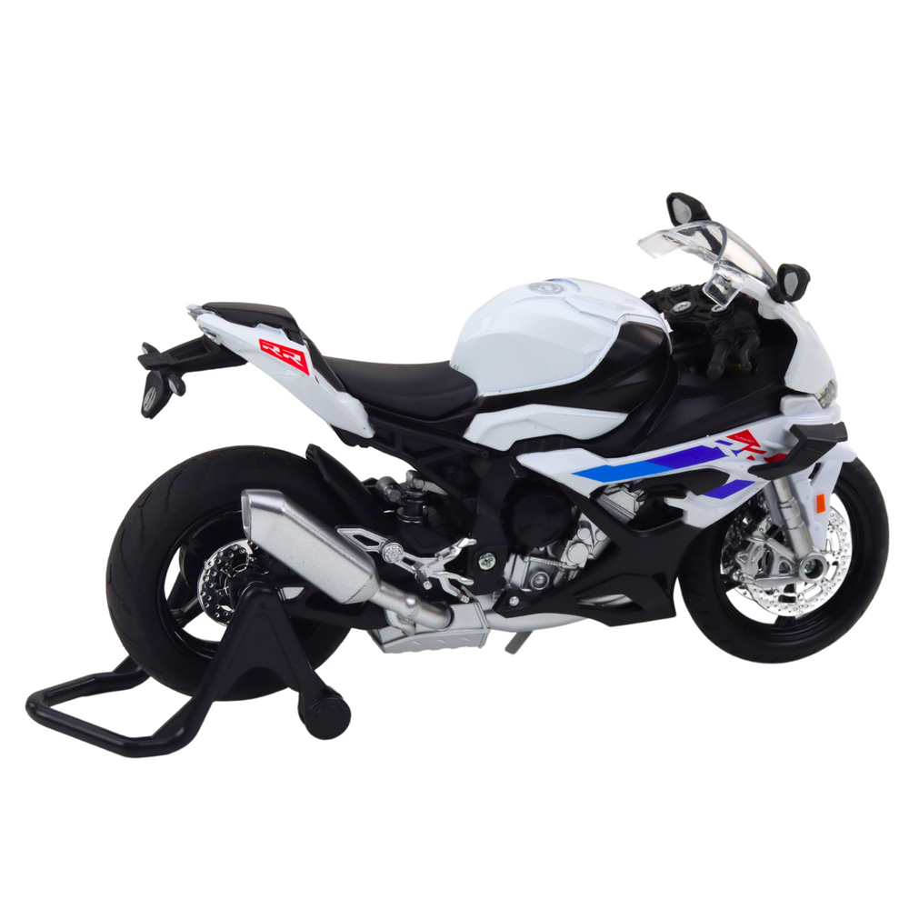 Sportinis motociklas metalinis baltyas s1000 1:12