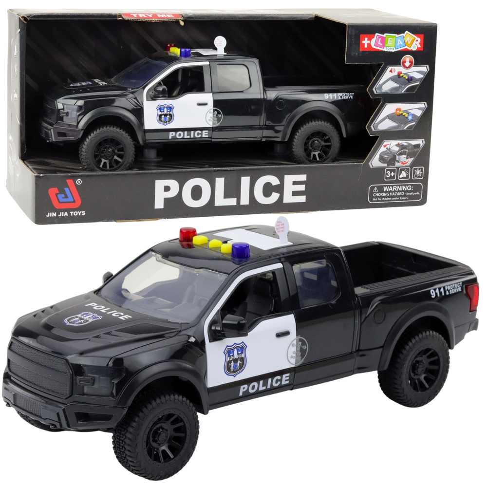 Policijos automobilis 1:12 su šviesos ir garso efektais