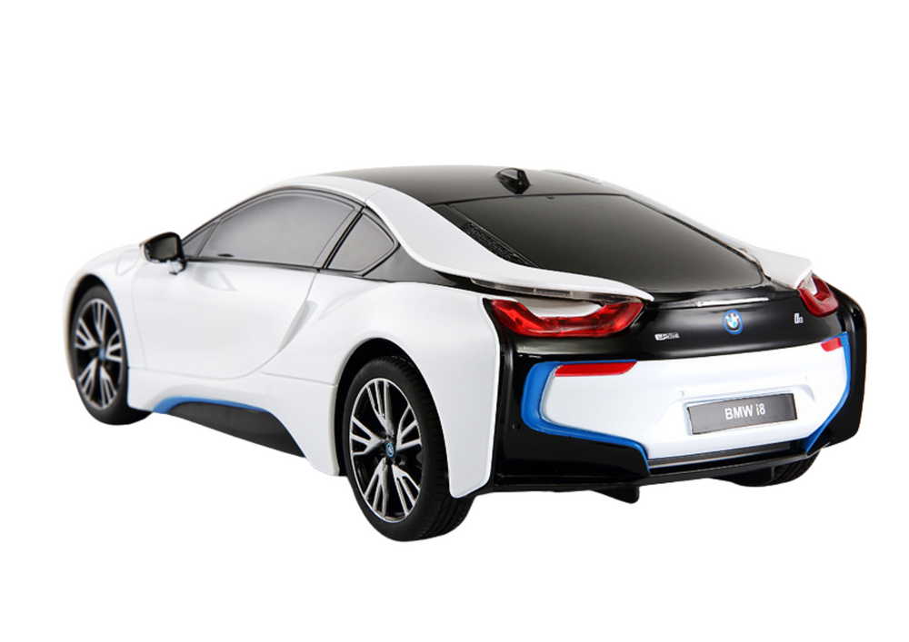 Nuotoliniu būdu valdomas automobilis bmw i8, baltas, 1:18