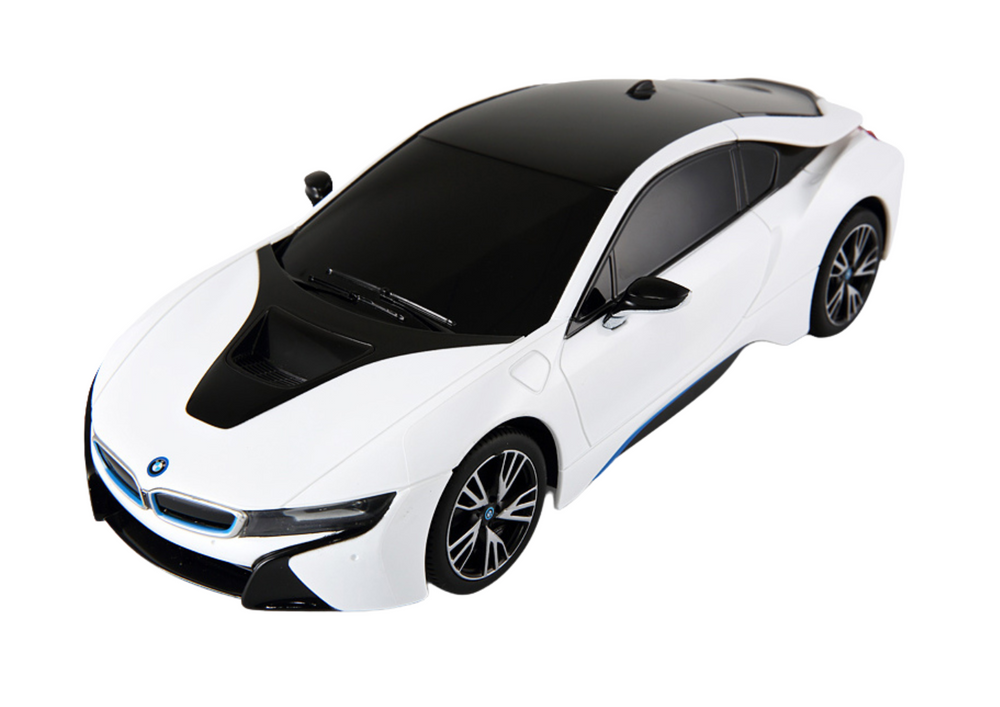 Nuotoliniu būdu valdomas automobilis bmw i8, baltas, 1:18
