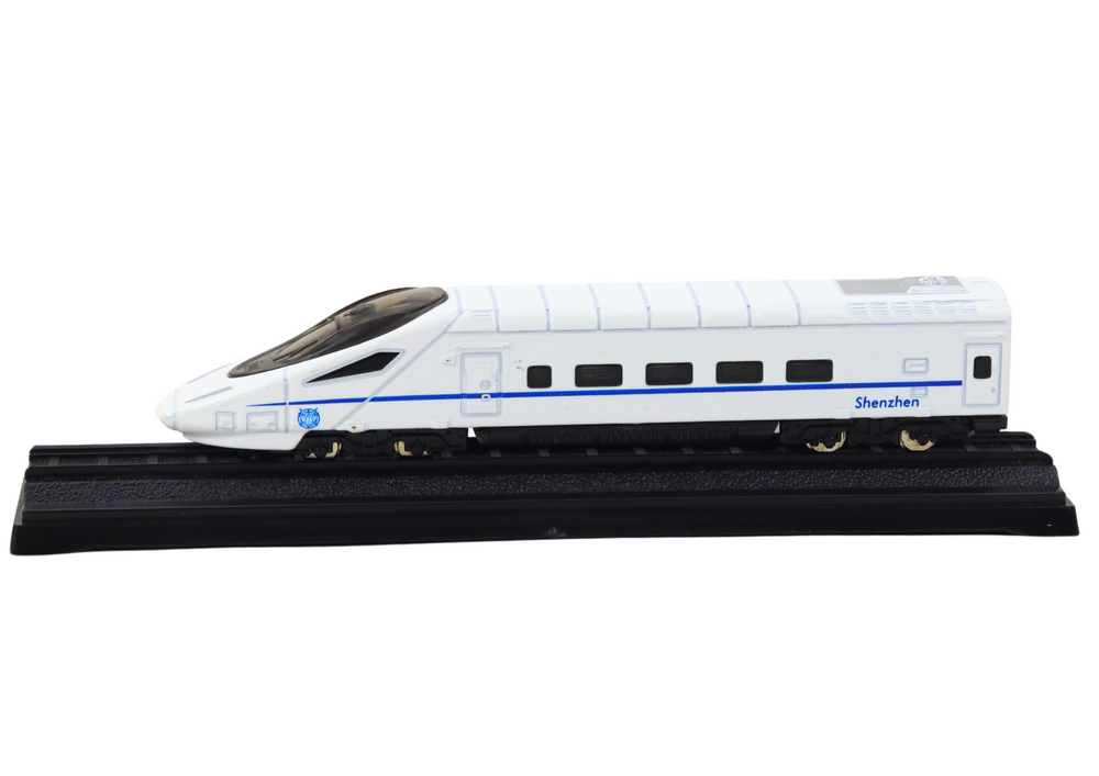 Miniatiūrinis metalinis traukinio vagonas 1:48, baltas