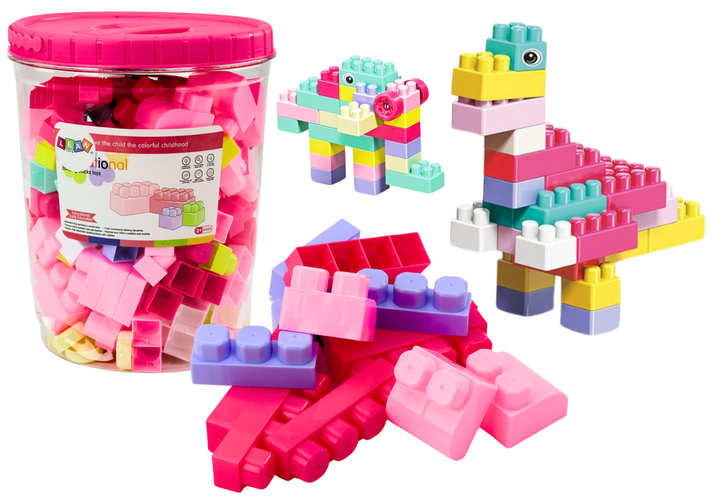 Kaladėlių rinkinys kibire lean toys, 160 vnt.