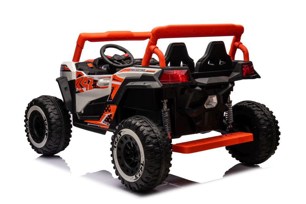 Elektromobilis vaikams buggy nel-913 orange 4x4 24v, oranžinis