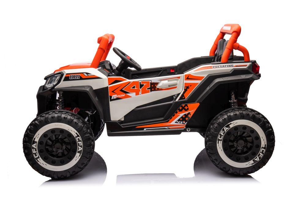 Elektromobilis vaikams buggy nel-913 orange 4x4 24v, oranžinis