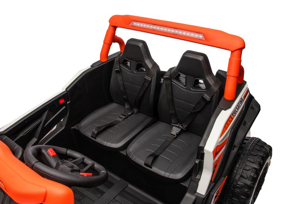 Elektromobilis vaikams buggy nel-913 orange 4x4 24v, oranžinis