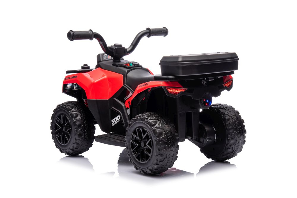 Vaikiškas akumuliatorinis keturratis lean gts1155 – raudonas