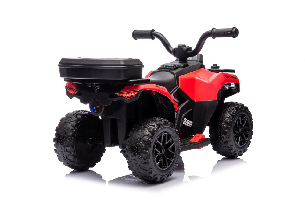 Vaikiškas akumuliatorinis keturratis lean gts1155 – raudonas