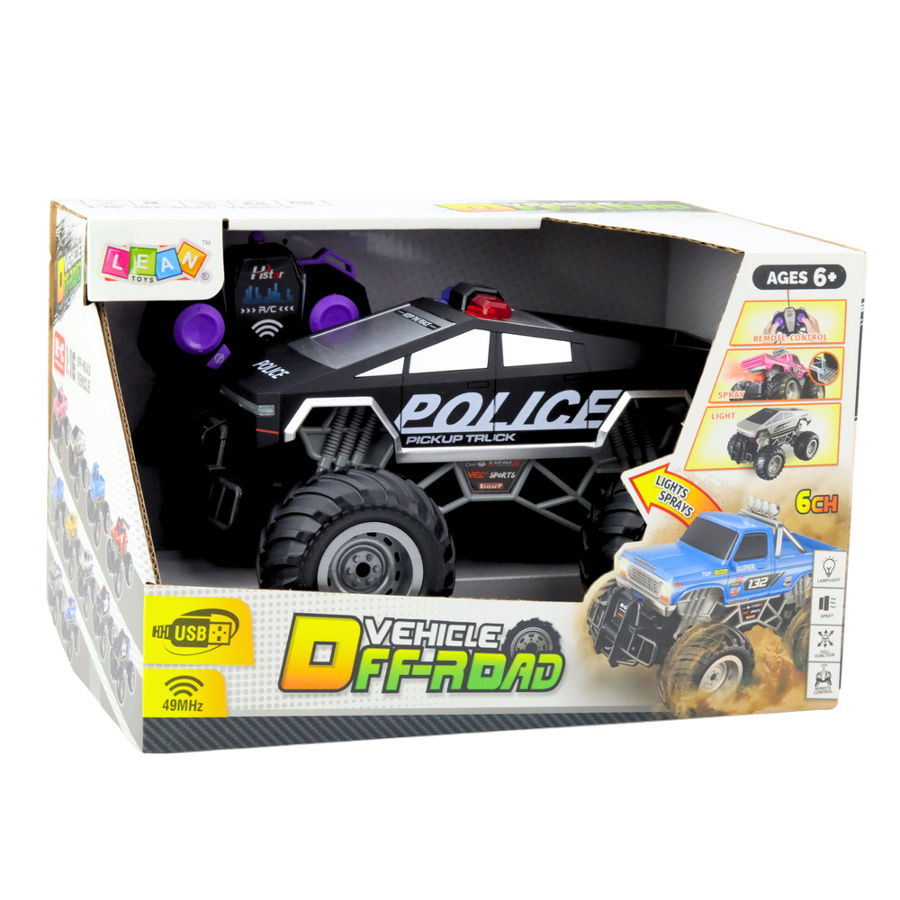 Nuotoliniu būdu valdomas policijos visureigis 1:16