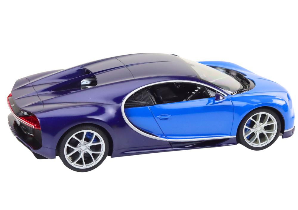 Nuotolinio valdymo automobilis bugatti chiron 1:14 mėlynas