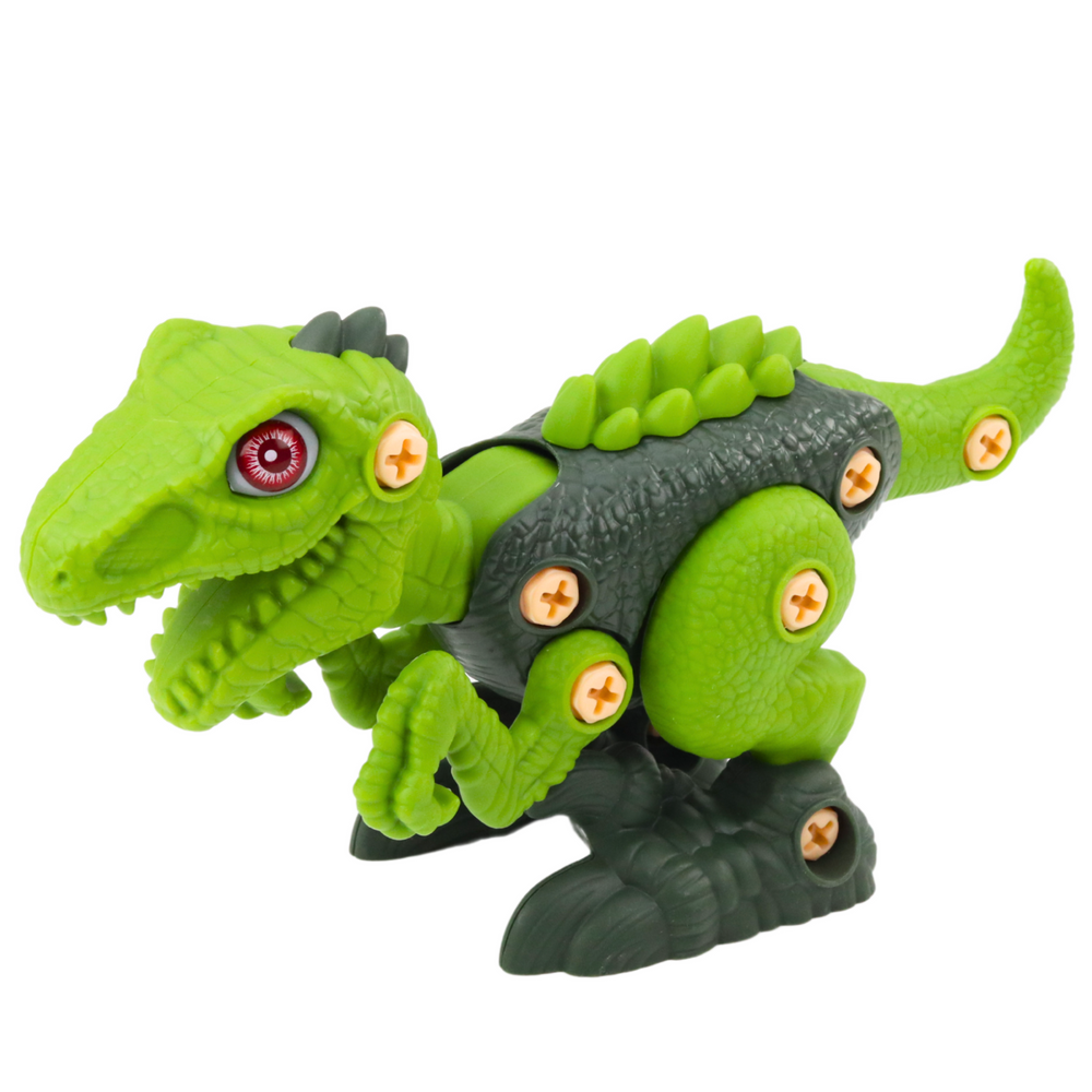 Dinozauras su žaliu gręžtuvu