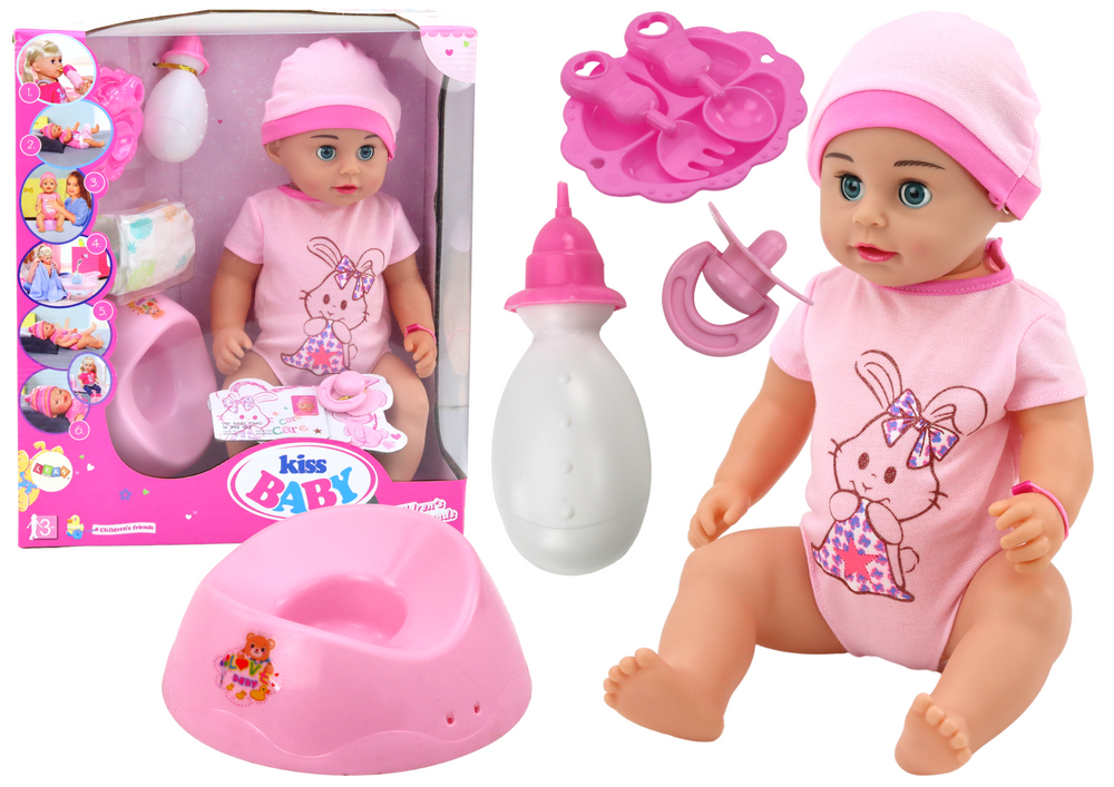 Lėlė kūdikis su priedais lean toys