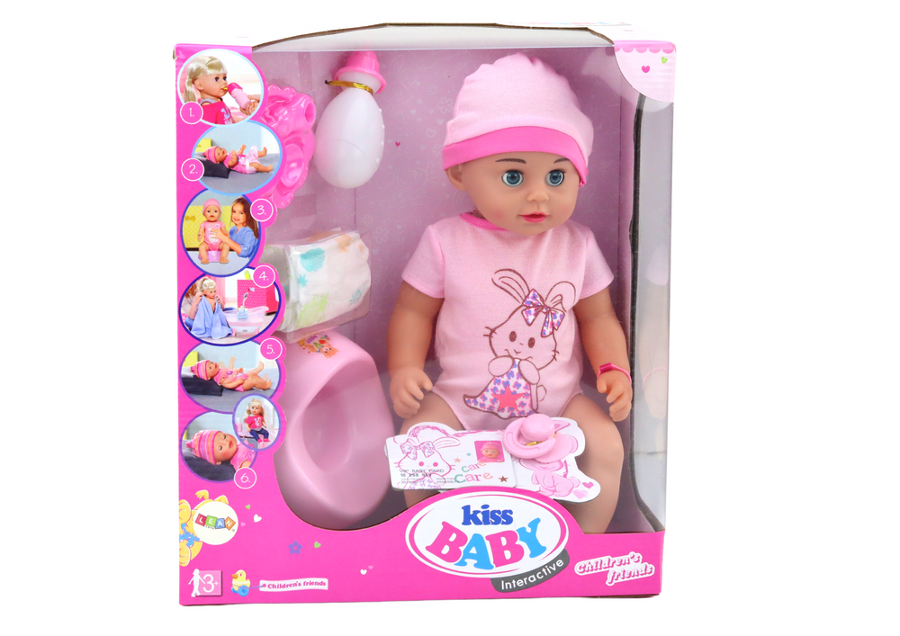 Lėlė kūdikis su priedais lean toys