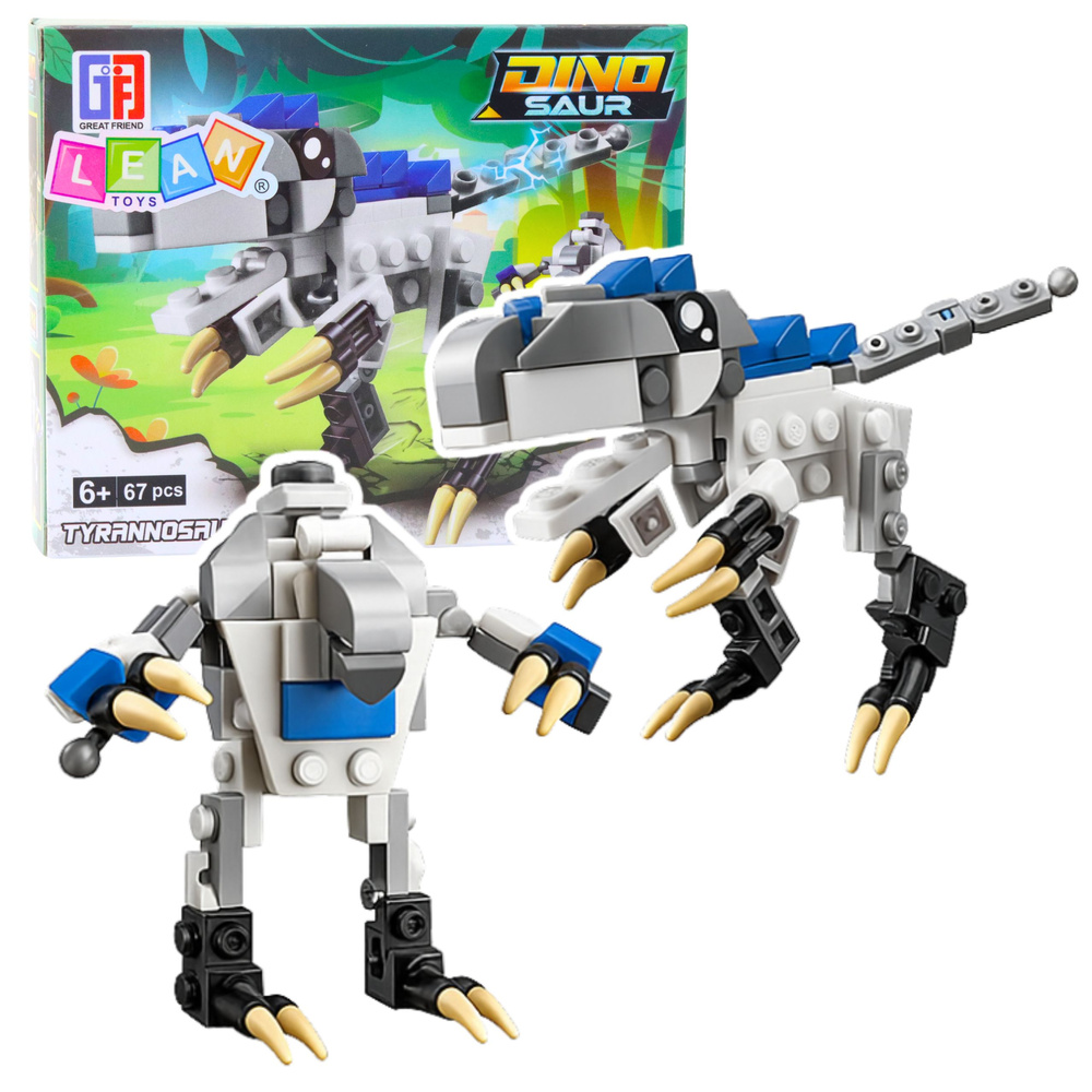 Konstruktorius 2in1 dinozauras / robotas Tyrannosaurus Rex 67 vnt.