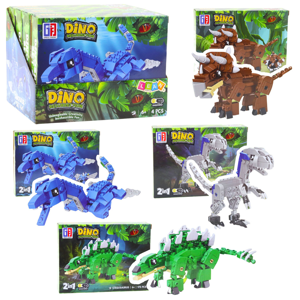Konstruktorius Dinozauras-Robotas 2 viename 148-175 det.