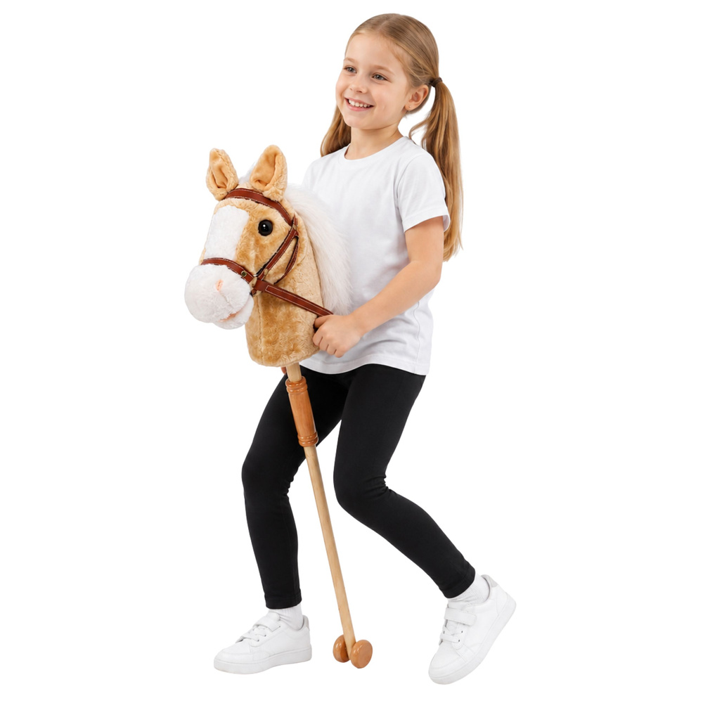Žirgas ant pagaliuko 100 cm 2
